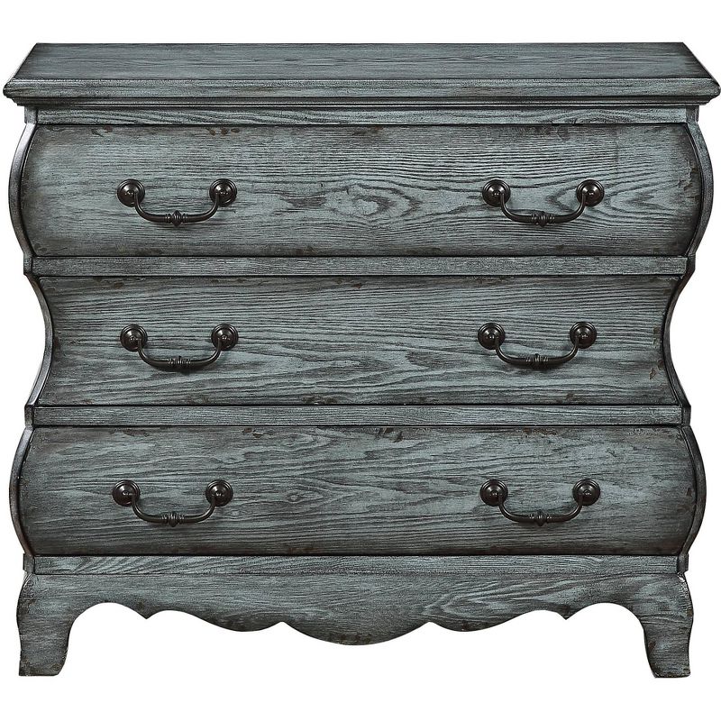 Coast to Coast Sherwood 39" Wide Aged Blue 3-Drawer Chest, 4 of 9