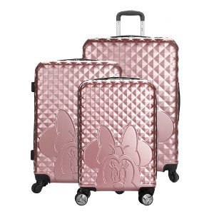 Minnie Mouse Classic Peek-a-Boo Minnie 3-Piece Rolling Luggage Set - 1 of 4