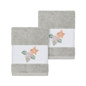 Linum Home Textiles 100% Turkish Cotton CAROLINE Embellished Towel Set - 1 of 2