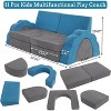 Coucheta 11-Piece Modular Kids Play Couch Collection - Convertible Foam for Playroom & Bedroom, in Blue & Grey Shades - 3 of 4