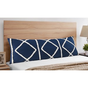 Sweet Jojo Designs Gender Neutral Body Pillow Cover (Pillow Not Included) 54in.x20in. Boho Fringe Blue Ivory - 1 of 4