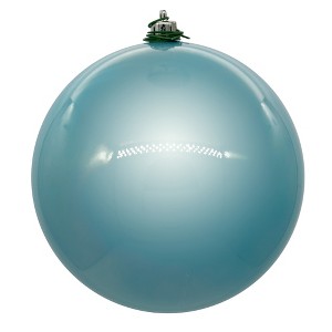 Vickerman Baby Blue Candy Ball Ornament - 1 of 2