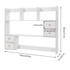 YIYIBYUS Desktop Organizer, Office Storage Rack, Desktop Rack, White - 4 of 4