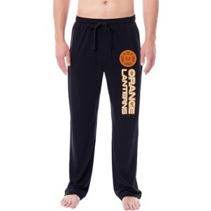DC Comics Mens' Green Lantern Blackest Night Pajama Pants - All Corps - 1 of 3