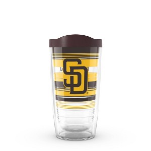 MLB San Diego Padres 16oz Hype Stripes Classic Tumbler - 1 of 4