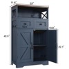 Farmhouse Storage Cabinet with Drawers and Adjustable Shelves, Freestanding Kitchen Pantry Storage Cabinet - 2 of 4