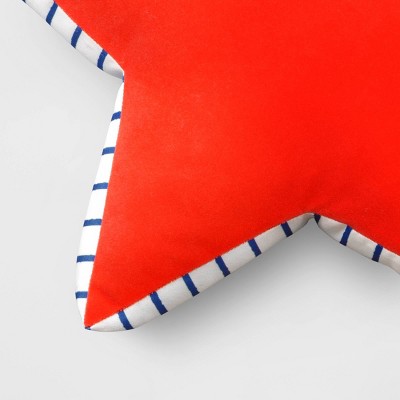 Star Shaped Throw Pillow White/Red/Blue - Sun Squad&#8482;_1