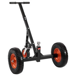 VEVOR Heavy-Duty Trailer Dolly, 1200lbs Tongue Weight Capacity, Carbon Steel Trailer Mover with 2 inch Ball, 15.2 inch Pneumatic Tires, Black+Orange - 1 of 4
