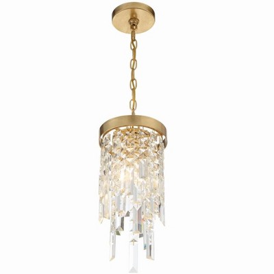 Antique Gold Crystal Indoor Pendant Light