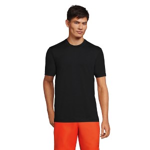 Lands' End Men's Short Sleeve Swim Tee Rash Guard - 1 of 4