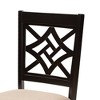 2pc Nicolette Fabric and Wood Dining Chairs Set - Baxton Studio - image 4 of 4