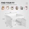 TUYOHW 4/6-panel Portable Dog Playpen for Indoor & Outdoor Use,Folding Pet Fence with Lockable Door for Small & Medium Dogs - 3 of 4