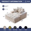 MAXYOYO Oversized Chaise Lounge Sofa with 3 Pillows, Tufted Boneless Sofa Couch for Living Room, No Assembly - 2 of 4