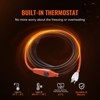 VEVOR Pipe Heating Cable, 3FT 7W/FT Heat Tape for Pipes with Built-in Thermostat, Water Pipe Heat Cable Protects PVC Hose, Orange - 3 of 4