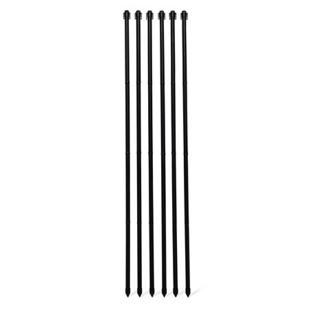 4 Fence Stakes With Clips, Set Of 6 - Gardener's Supply Company : Target