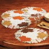 Collections Etc Maple Leaf Embroidered Fall Table Linens - 2 of 2