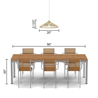 Rosalinde 21" Gold Art Deco-Inspired LED Metal Pendant Light