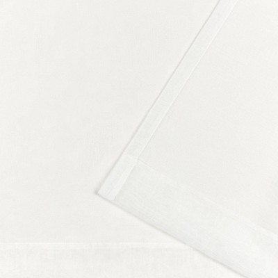 Natural Sheer Linen Tab Top Kitchen Window Panels