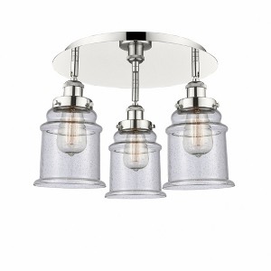 Canton - 3 Light Flush Mount In Industrial Style-10.75 Inches Tall and 17.75 Inches Wide - 1 of 1