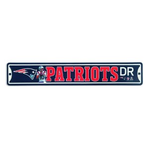 NFL New England Patriots Metal Wall Sign - 1 of 4