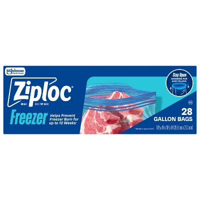 Ziploc Freezer Gallon Bags with Grip 'n Seal Technology