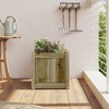 vidaXL Garden Planter 15.7"x15.7"x15.7" Impregnated Wood Pine - 3 of 4