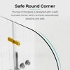 VYNXARIA 34"W*58"H Frameless Folding Pivot Bathtub Door,1/4" (6mm) Thick SGCC Clear Tempered Glass Door,Brushed Gold Finish - 3 of 4
