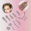 Unique Bargains Women's Stars Hair Clips Silver Tone 10 Pcs - 3 of 4