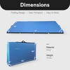 BalanceFrom Fitness GoGym 120x48in Extra Thick Anti Tear High Density All Purpose Aerobic Gymnastics Mat with Velcro Carrying Handles, Blue (2 Pack) - 2 of 4