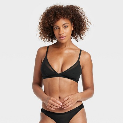 Women's Shimmer Bralette - Auden™ Black L : Target