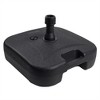VECELO Square Heavy Duty Patio Umbrella Base Stand, Water/Sand  Filled for Garden or Backyard, Black - 2 of 4