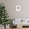 Stupell Industries Minimal Winter Snow Shoes Black Framed Giclee Art - 2 of 4