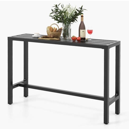 Metal counter discount height dining table