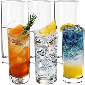 LEMONSODA Highball Drinking Glasses Set of 6 - 15oz