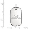 Black Bow Jewelry 10k White Gold Louisiana State Fighting Tigers NCAA Pendant - 2 of 3