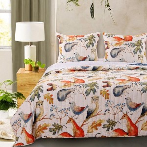 Barefoot Bungalow Willow Reversible Multicolor Quilt & Pillow Sham Set - 1 of 4