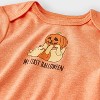 Baby 2pc Disney Winnie The Pooh Pumpkin My First Halloween Long Sleeve Bodysuit & Bottom Set - Orange - 3 of 4
