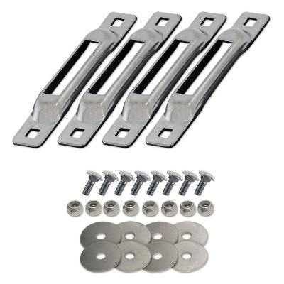 SNAP-LOC E-Track Single Strap Anchor 4-Pack with Carriage Bolts Zinc
