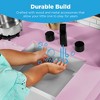 Best Choice Products Pretend Play Wooden Farmhouse Kitchen Set w/ Storage, Clicking Knobs, 5 Accessories - 3 of 4