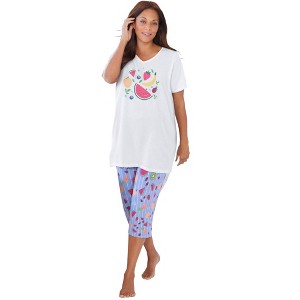 Dreams & Co. 2-Piece Capri PJ Set - 1 of 4