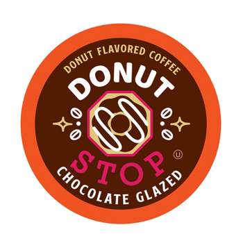 Donut Stop Flavored Coffee Pod,Keurig K Cup compatible, Chocolate Glazed Flavor, 40 Count