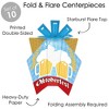 Big Dot of Happiness Oktoberfest - Table Decorations - Beer Festival Fold and Flare Centerpieces - 10 Count - 3 of 4