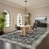 Vintage Rug Floral Print Area Rug for Living Room Washable Non Slip Farmhouse Distressed Indoor Carpet Foldable Low Pile Soft Accent Throw Rug - 3 of 4