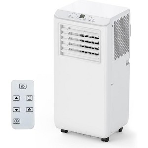 Coucheta 8000 BTU Portable Air Conditioner 3-in-1 with Remote Control, Quiet AC Unit Cools up to 350 Sq.Ft, with Window Kit & 24H Timer - 1 of 4