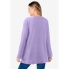 Woman Within Plus Size High Pile Fleece Sweatshirt - 3 of 4