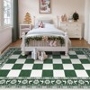4x6 Christmas Area Rug, Washable Non Slip Holiday Carpet with Xmas Tree Reindeer Snowflake, Low Pile Accent Rug for Home - 4 of 4