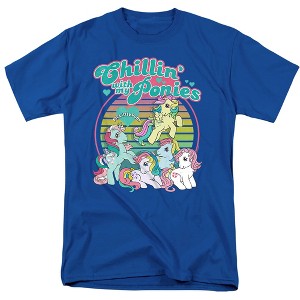Men's My Little Pony Retro Chillin With My Ponies T-Shirt - 1 of 4