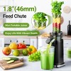 Slow Masticating Juicer with 1.8 inch Caliber Feed Chute, High Juice Yield Cold and 60NM High-torque Slowe Cold Press Juicer, Lid with Safety Lock - 2 of 4
