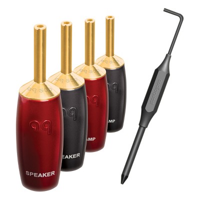 AudioQuest 507 Banana Connectors - 4 Pack (Gold)