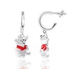 Disney Womens Winnie the Pooh Sterling Silver Charm Dangling Earrings - 4 of 4